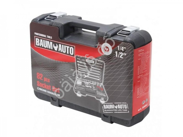 Набор инструментов 82пр. 1/4", 1/2" (6гр.) Baum Auto