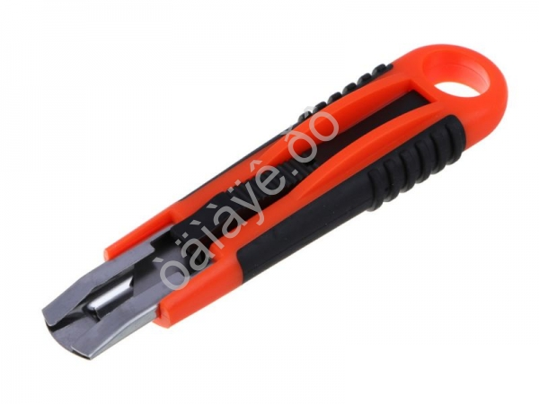 Нож выдвижной с пружиной, PS+TPR, 61x19x0.6мм, арт.1 ЕРМАК