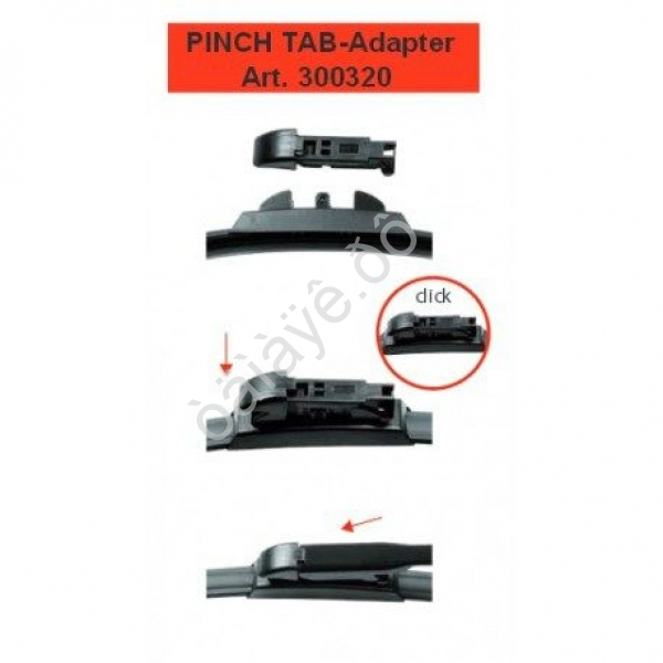 Адаптер для щеток с/о Pinch Tab (mersedes smart)