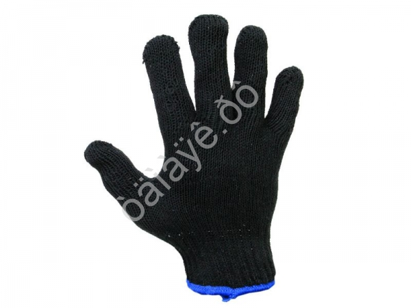 Перчатки х/б с ПВХ 7,5кл. ЗИМА двойные чёрные /5/200/ Перчатки х/б с ПВХ 7,5кл. ЗИМА двойные чёрные /5/200/