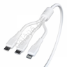 Дата-кабель универ. 3в1, Lightning, MicroUSB, Type-C, 1м, 3А, BY
