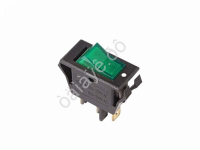 Переключатель 250V 15А (3с) ON-OFF зеленый с подсветкой (RWB-413, SC-788) REXANT