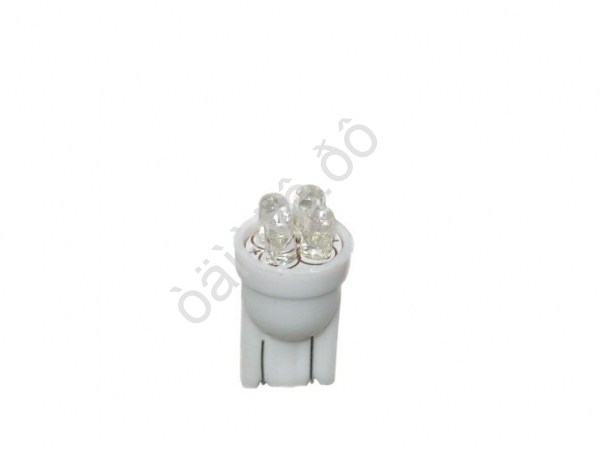 Светодиод 12V T10 4LED W2,1x9,5D WHITE "Маяк" /10