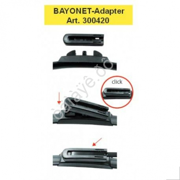 Адаптер для щеток с/о Bajonett Lock (2шт) 1/50