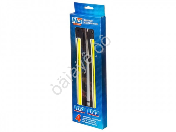 Огни ходовые 80 LED, 12V, гибкие, резин. корп., 250мм, белый