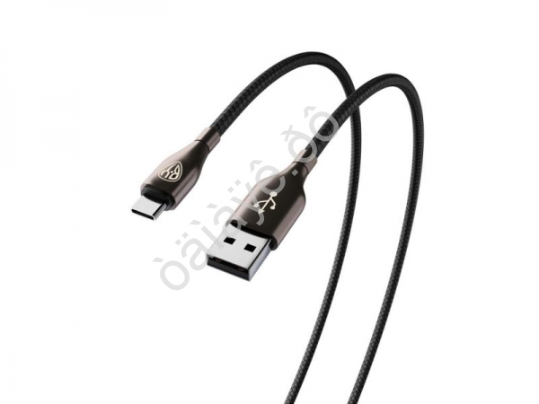 Дата-кабель универ. USB--Type-C, Комфорт,  1м, 3А, Быстрая зарядка QC3.0, тканевая оплётка, черный