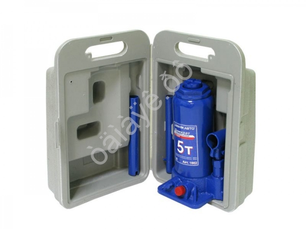 Домкрат гидравлический  5т h=195-380мм МАЯКАВТО™в кейсе/1/8_