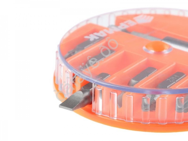 Биты для шуруповерта, набор 7шт.,магнитный адаптер для бит, биты 25 мм, пластиковый кейс ЕРМАК