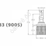 Светодиодные лампы MTF Light, серия RETROFIT LED, HB3(9005), 30W, 2750lm, 3500K, кулер, к-кт.