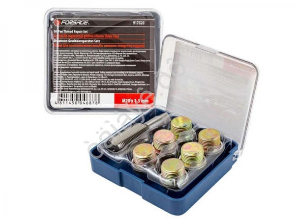Набор для восстановления резьбы сливного отверстия поддона М20х1.5мм Forsage
