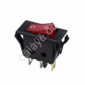 Переключатель 250V 15А (3с) ON-OFF красный с подсветкой (RWB-413, SC-788) REXANT