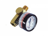 Регулятор давления 1/4" (латунь)  с манометром