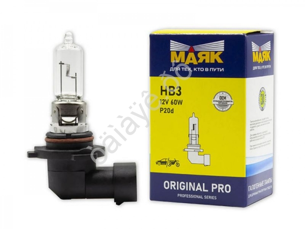 Лампа МАЯК ORIGINAL PRO HВ3 12V 65W Р20d Лампа МАЯК ORIGINAL PRO HВ3 12V 65W Р20d