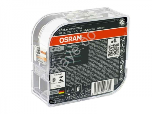 Лампа Osram H1 12V55W+100% COOL BLUE INTENSE NextGen P14.5s EURO Лампа Osram H1 12V55W+100% COOL BLUE INTENSE NextGen P14.5s EURO