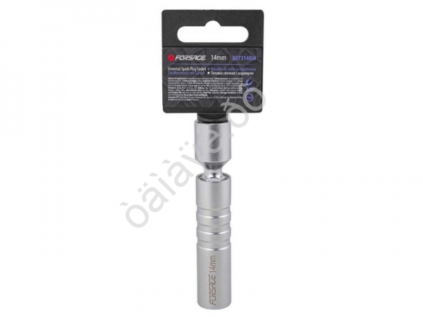 Головка свечная с шарниром 3/8", 14мм (12гр) Forsage