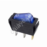 Переключатель 250V 15А (3с) ON-OFF синий  с подсветкой (RWB-404, SC-791, IRS-101-1C)  REXANT