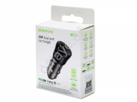 АЗУ в прикуриватель  1USB2.0(18W) + 1 PD Type-C(20W) Quick Charger, черный BZ25 Borofone /1/98