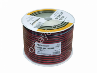 Провод двойной  2х2.50мм, кр./черн., 100м. PROCONNECT /1/2