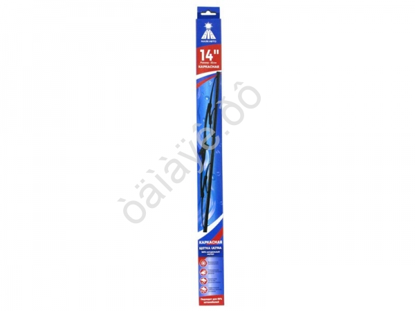Щётка стеклоочистителя каркасная 35см (14") ULTRA,  МАЯКАВТО™/1/100_