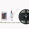 Лента 300 SMD 5050 5м RGB (белая осн)+пульт М5 1/100_