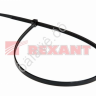 Хомут пластиковый 4.8х300 REXANT рулев. рейка 1уп./100шт черный /1/10/100 Хомут пластиковый 4.8х300 REXANT рулев. рейка 1уп./100шт черный /1/10/100