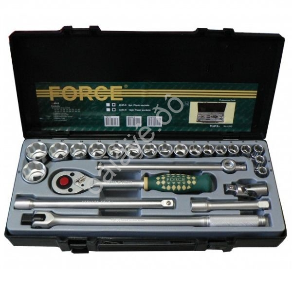 F4243-5 Набор торцовых головок 1/2"  24пред  /1/4