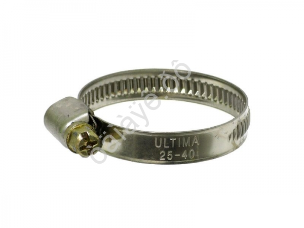 Хомут  25 - 40 мм"Ultima" нерж. (50шт-пакет) /50/500