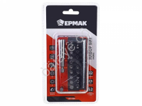 Биты для шуруповерта, набор 32 предмета, длина 25 мм, в наборе PH1, PZ, SL1, PH2, SL2 ЕРМАК