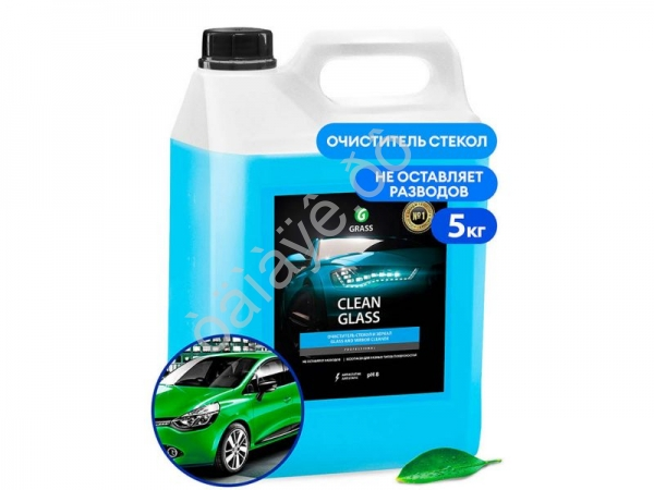 Средство для очистки стекол и зеркал "Clean glass" (канистра 5 кг) GRASS 1/4