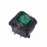 Переключатель 250V 15А (4с) ON-OFF зеленый с подсветкой ВЛАГОЗАЩИТА (RWB-507) REXANT Переключатель 250V 15А (4с) ON-OFF зеленый с подсветкой ВЛАГОЗАЩИТА (RWB-507) REXANT