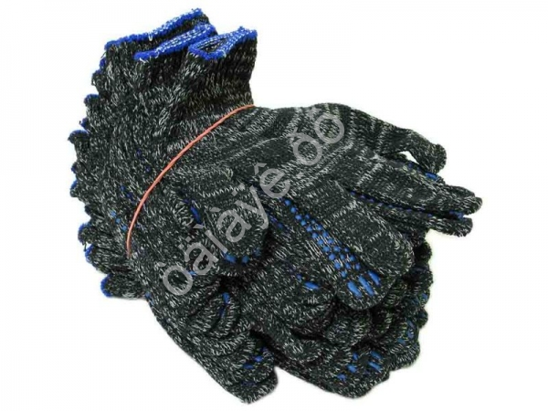 Перчатки х/б с ПВХ  7,5кл. 5-нитка рябые /10/300