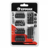 Набор бит на блистере 28 предметов, 20 бит 25мм, 7 бит 50мм, магнитный адаптер 60мм ЕРМАК Набор бит на блистере 28 предметов, 20 бит 25мм, 7 бит 50мм, магнитный адаптер 60мм ЕРМАК