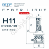 Светодиодные лампы MTF Light серия CYBER LIGHT MINI H11/8/9/16, 12V, 45W, 3750LM, 6000K, кулер, к-т