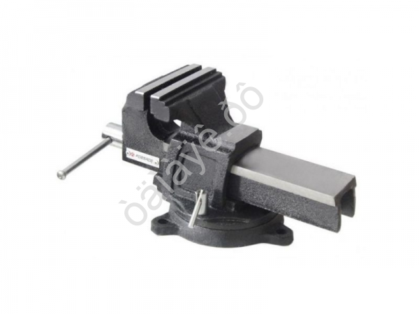 Тиски стальные усиленные поворотные с наковальней  3"-80мм Forsage