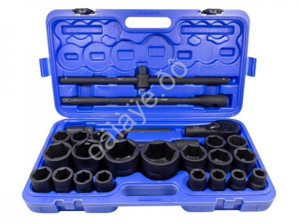 Набор инструментов ударных 26пр, 3/4" 1" (6гр.)(17,19,22,24,27,30,32,33,34,35,36,36-12гр,38,41,46,50 Forsage