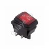 Выключатель клавишный 250V 15А (4с) ON-OFF красный  с подсветкой  ВЛАГОЗАЩИТА  (RWB-507)  REXANT