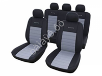 Чехлы на сиденья 9пр., черные+серая вставка М5, Racing series /1/10_