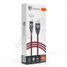 Дата-кабель универ. USB--Type-C, 1м,2А, кожаная оплётка, черный Дата-кабель универ. USB--Type-C, 1м,2А, кожаная оплётка, черный