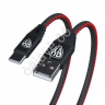 Дата-кабель универ. USB--Type-C, 1м,2А, кожаная оплётка, черный Дата-кабель универ. USB--Type-C, 1м,2А, кожаная оплётка, черный