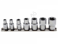 F3074 3/8" 1/4" Набор головок-звёздочек 7предм. /1/80 F3074 3/8" 1/4" Набор головок-звёздочек 7предм. /1/80