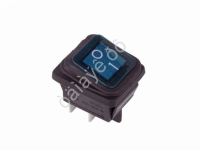 Выключатель клавишный 250V 15А (4с) ON-OFF синий с подсветкой ВЛАГОЗАЩИТА (RWB-507) REXANT