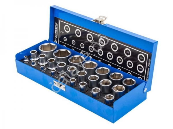 Набор головок1/4 и 1/2" 25пр.(6гр.) Forsage Набор головок1/4 и 1/2" 25пр.(6гр.) Forsage