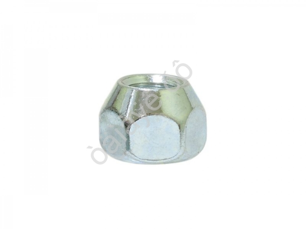 Гайка М12*1,25*17, открытая, конус (без бурта), ключ 21, цинк /20