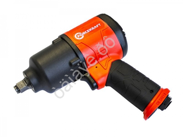 Пневмогайковерт ударный'Twin Hammer'с регулировкой 1/2'(720Hм,7500об/мин,6.3bar,236л/мин,штуцер 1 FORCEKRAFT