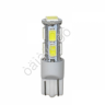 Светодиод 12V T10 10SMD (5630) W2,1x9,5D WHITE "Маяк"/10