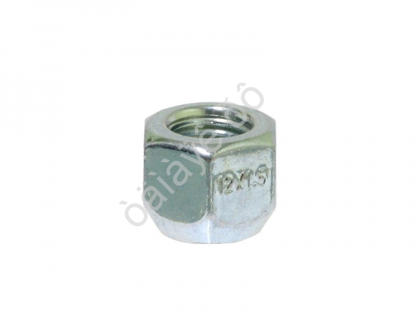 Гайка М12*1,50*16, открытая, конус (без бурта), ключ 19, цинк /20