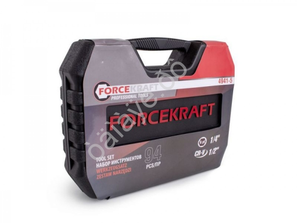 Набор инструментов 94пр. 1/2",1/4" (6гр.)(4-32мм) Profi FORCEKRAFT