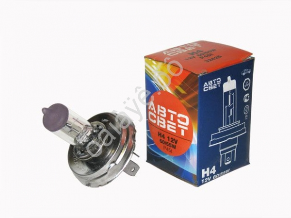 Лампа АВТОСВЕТ H4 12V-60/55W P45t /10/100