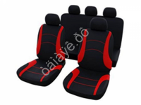 Чехлы на сиденья 9пр., черные+красные вставки М5, H series /1/10_