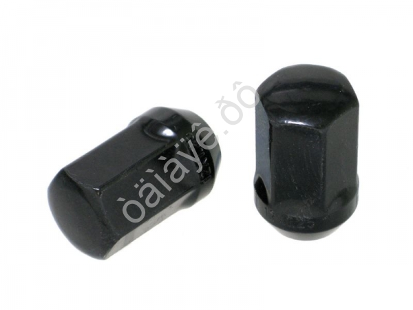 Гайка М12*1,25*35, конус, ключ 19, черный хром /20